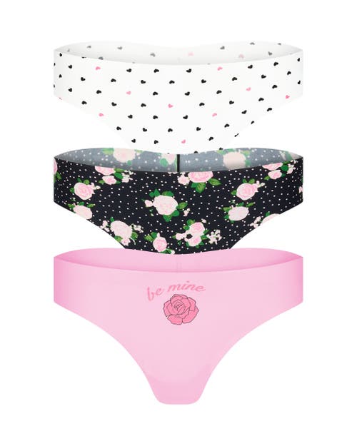 Adore Me Francine Thong Panties Pack Of 3 In Multi