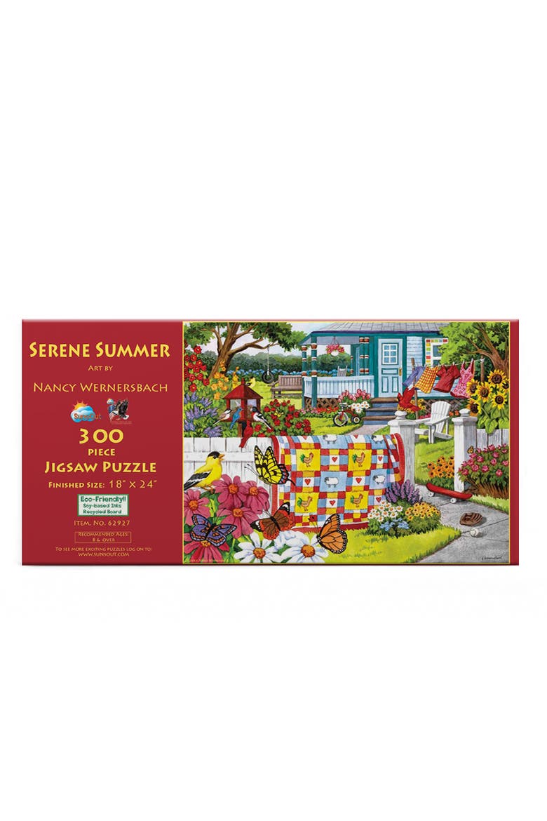 Serene Summer 300 piece Jigsaw Puzzle for Adults, Alternate, color, Multicolor