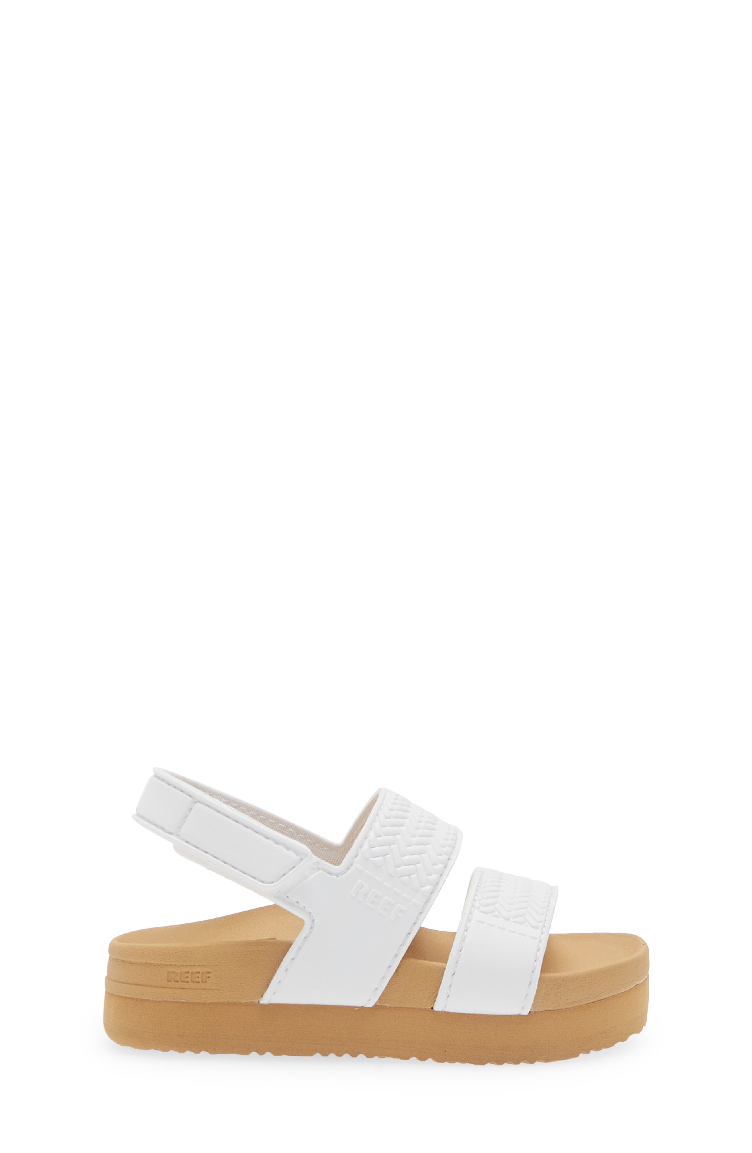 Reef Kids' Water Vista Slingback Sandal, Alternate, color, White/Tan