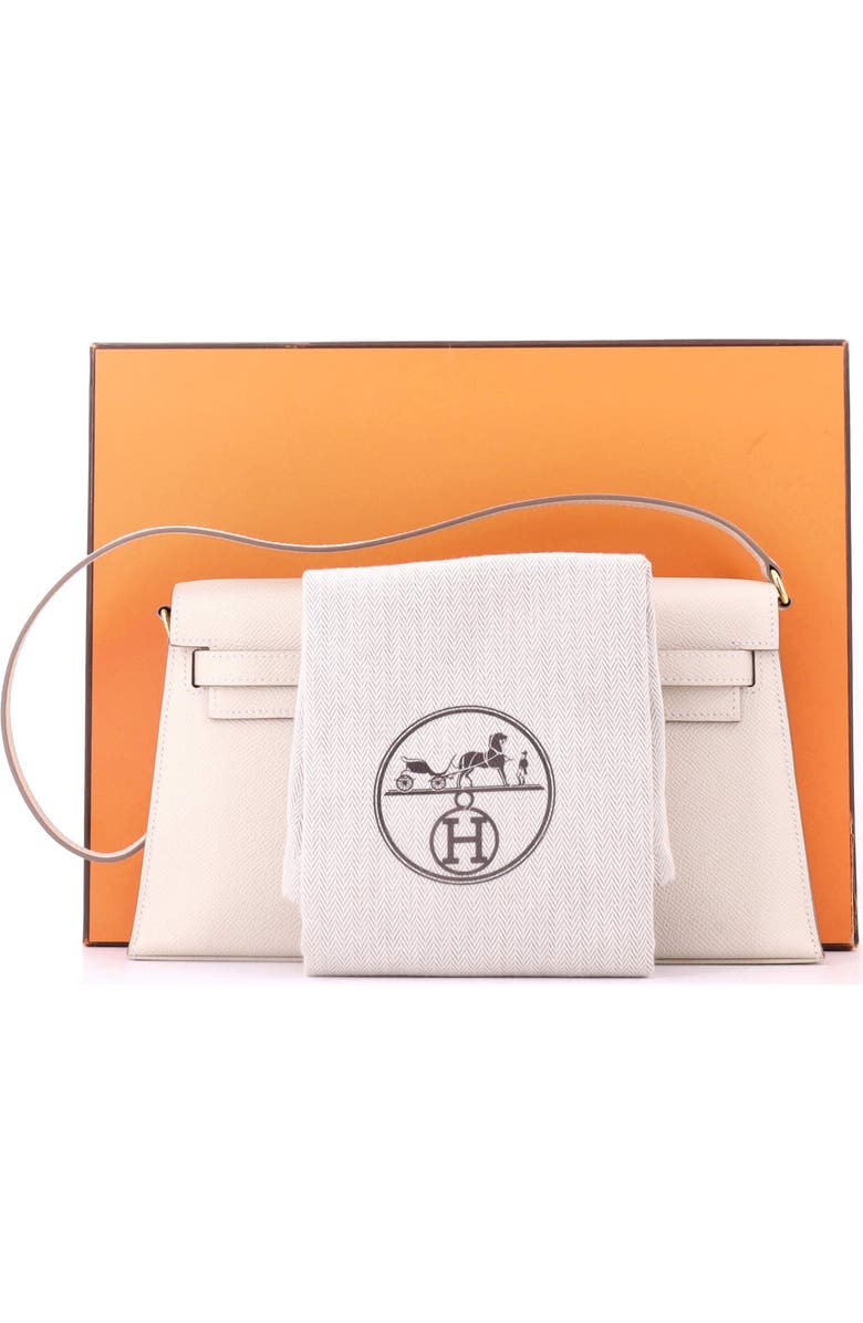 Pre-Owned Hermes Kelly Elan Shoulder Bag Epsom, Alternate, color, Craie