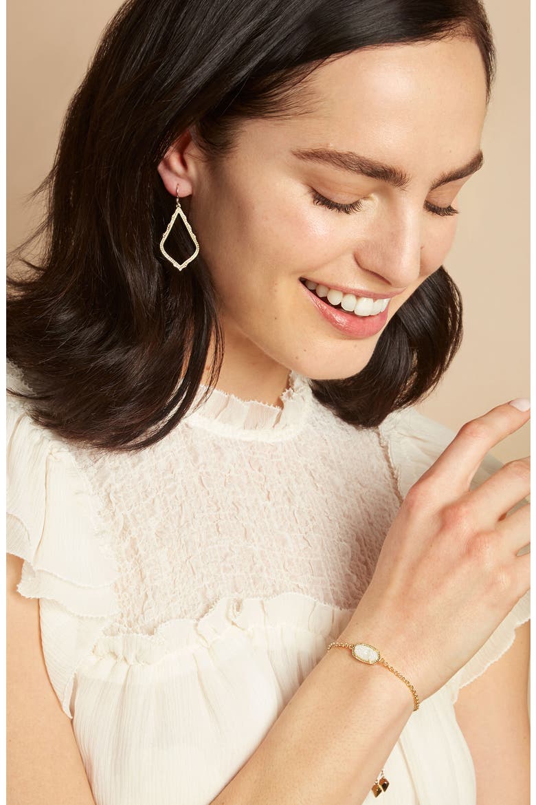 Elaina Bracelet, Alternate, color, IRIDESCENT DRUSY/ GOLD
