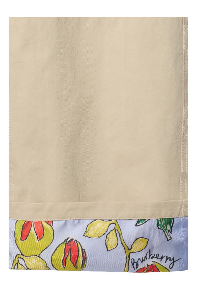 Burberry Highgrove Turn-up Cotton Trousers, Alternate, color, Nutmeg