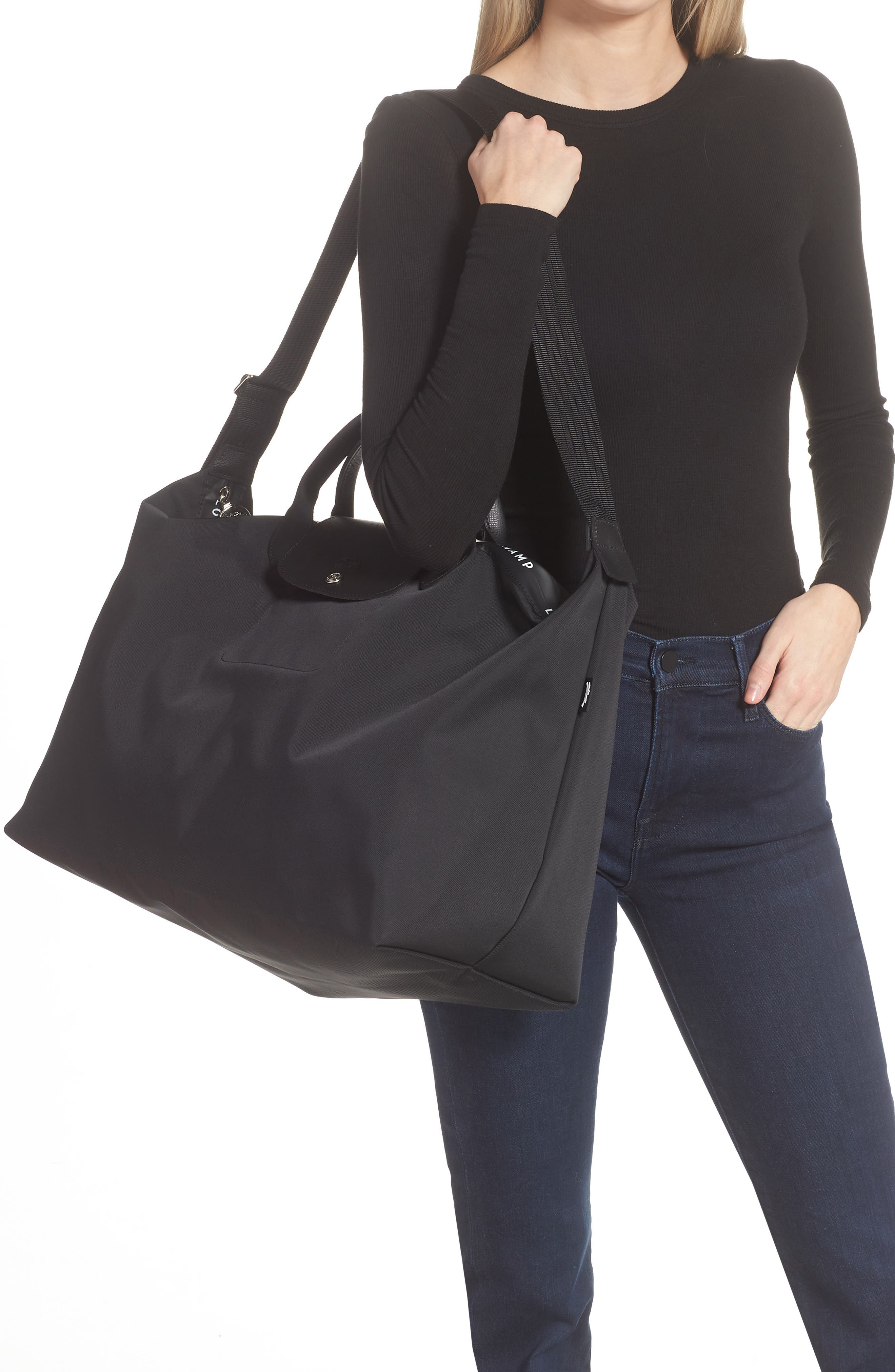 Longchamp Large Le Pliage Energy Recycled Canvas Travel Duffle Bag, Alternate, color, 