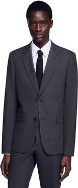 SANDRO Wool suit jacket