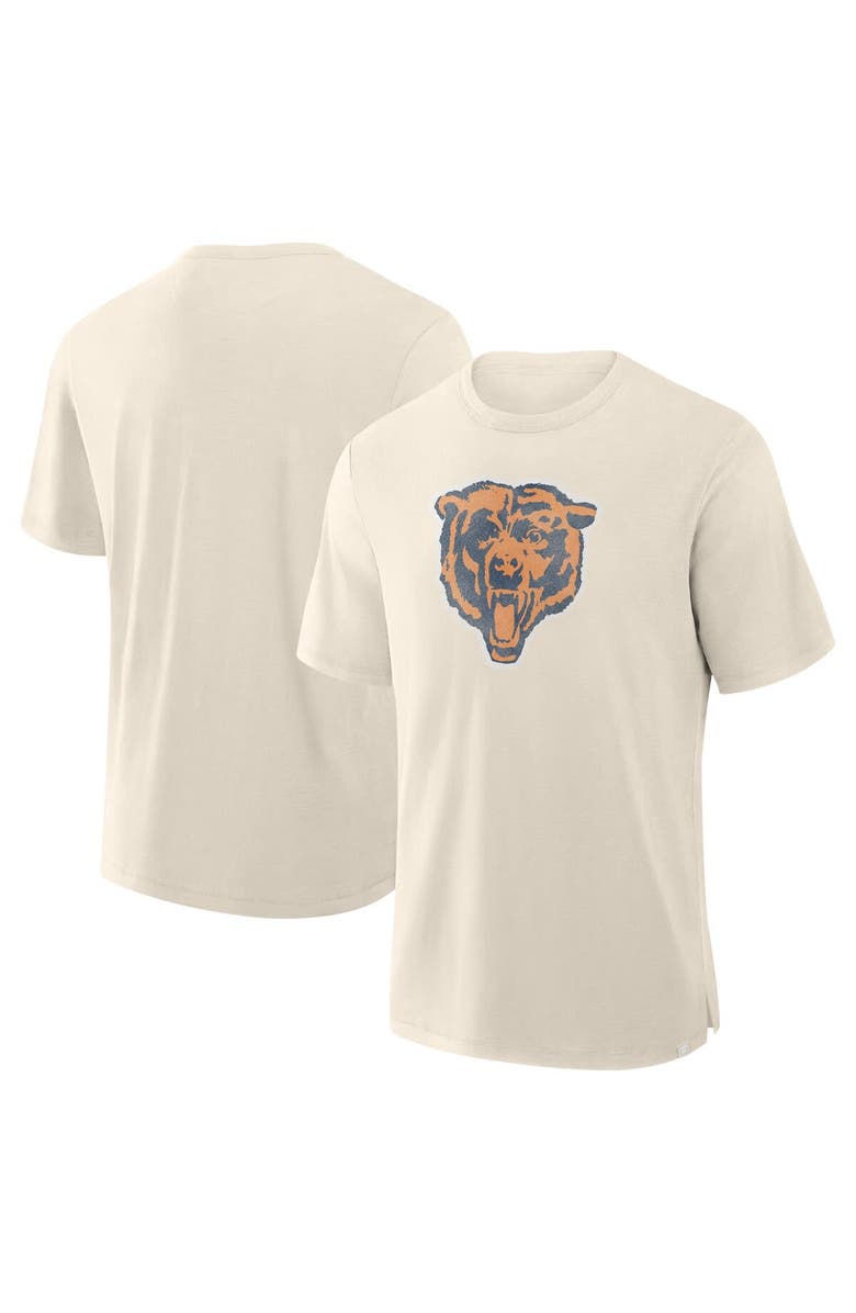 FANATICS Men's Fanatics Cream Chicago Bears Slub T-Shirt, Main, color, Cream