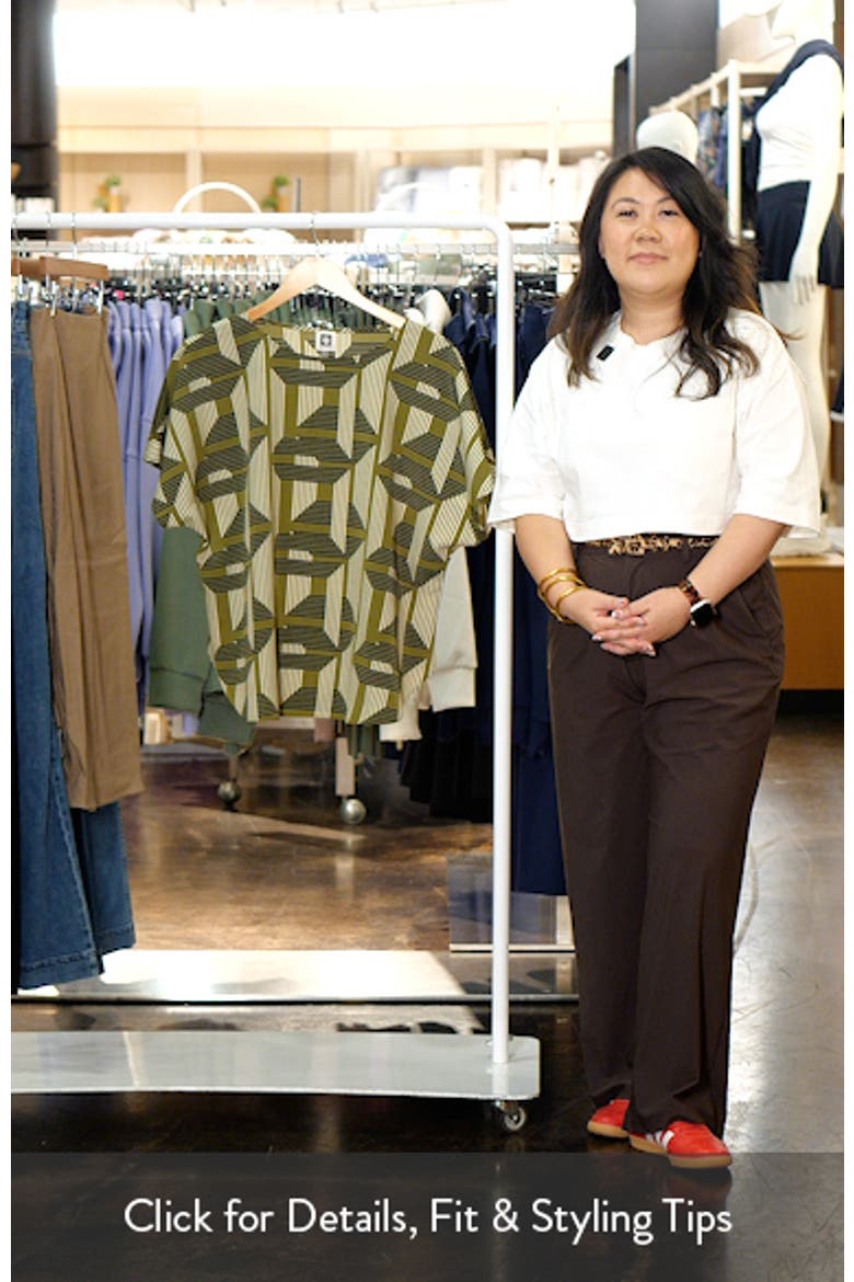 Printed Bateau Neck Top video