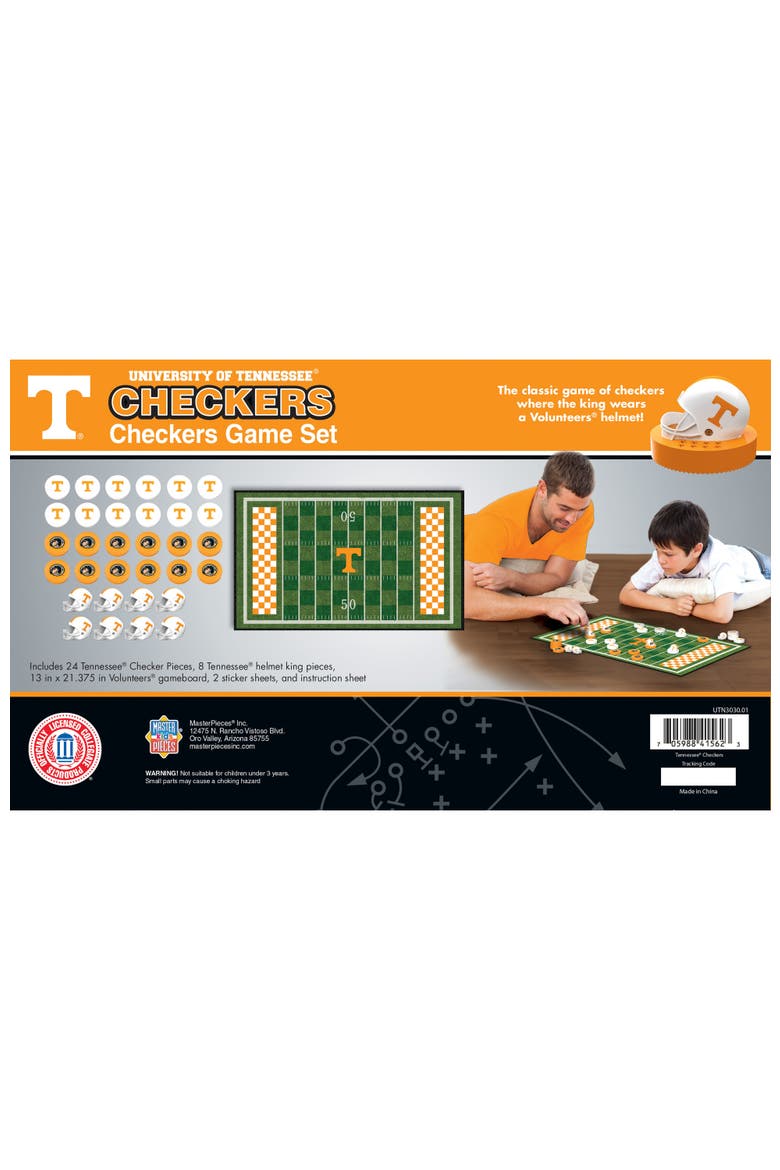 Tennessee Volunteers Checkers Board Game, Alternate, color, Multicolor