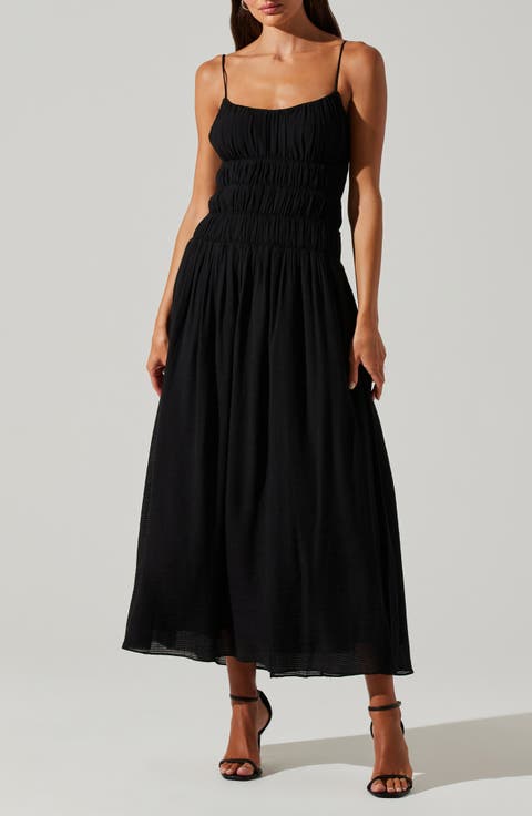 Andrina Shirred Maxi Sundress
