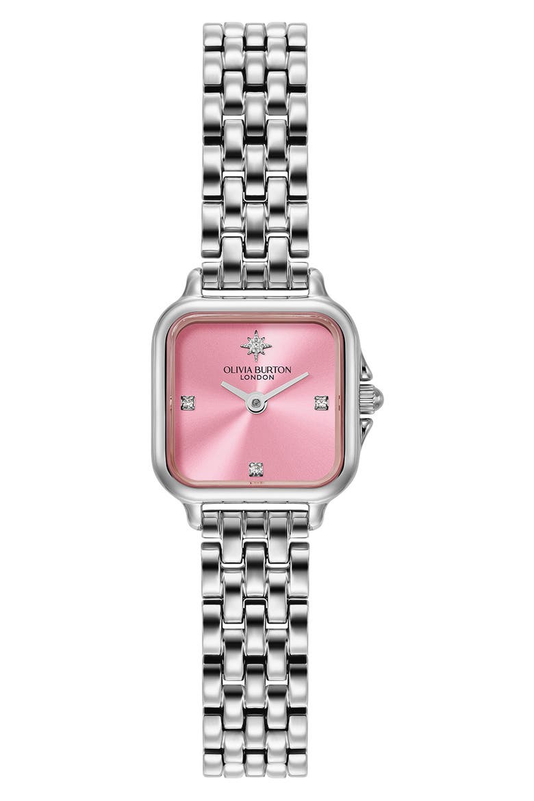 Mini Grosvenor Bracelet Watch, 20mm, Main, color, SILVER