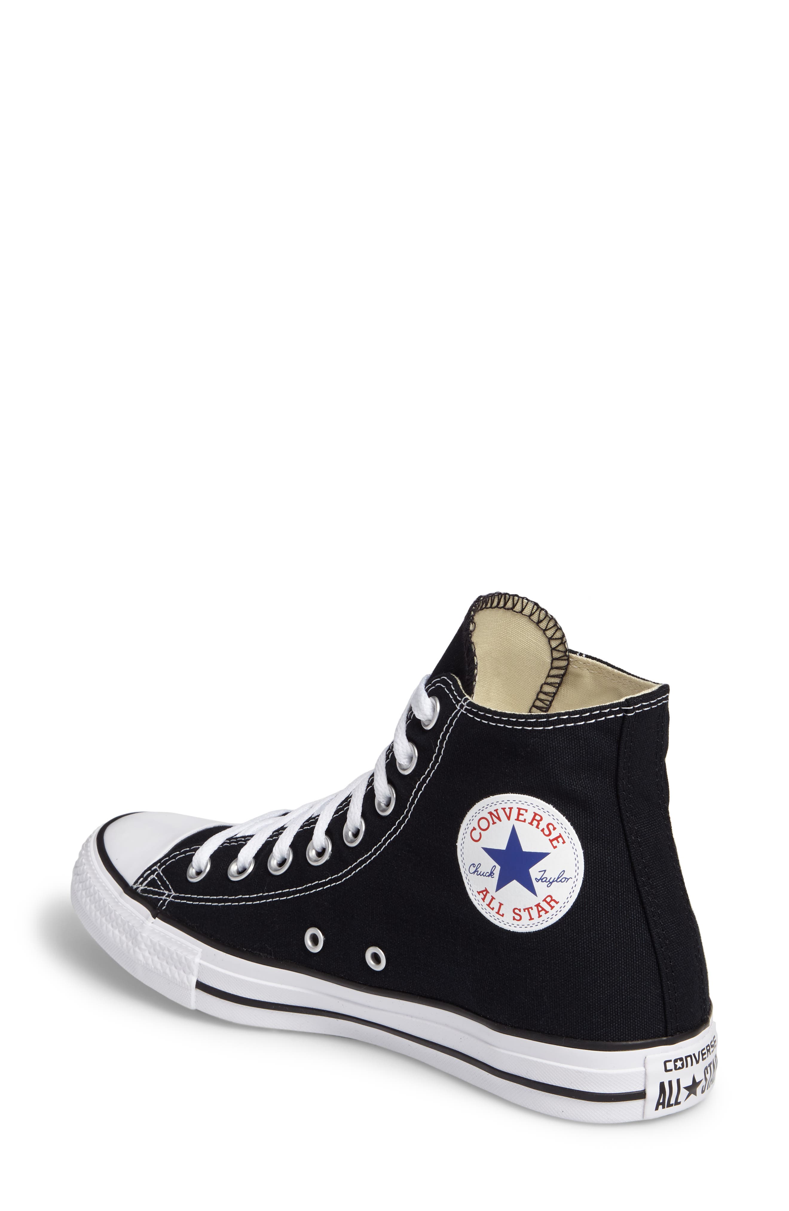 Converse Chuck Taylor<sup>®</sup> All Star<sup>®</sup> High Top Sneaker, Alternate, color, Black