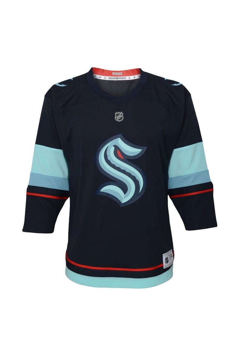 Infant Philipp Grubauer Deep Sea Blue Seattle Kraken Home Replica Player Jersey, Alternate, color, Blue