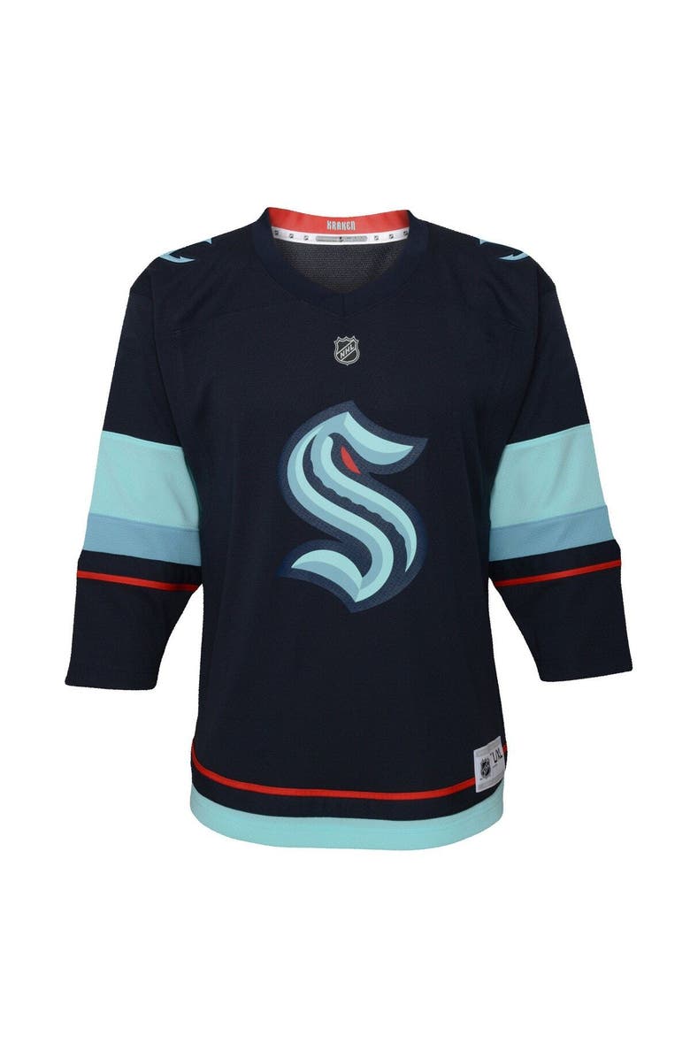 Outerstuff Infant Philipp Grubauer Deep Sea Blue Seattle Kraken Home Replica Player Jersey, Alternate, color, Blue