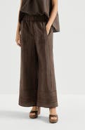 Brunello Cucinelli Broderie anglaise track trousers