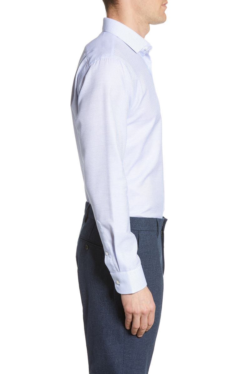 NORDSTROM MEN'S SHOP Trim Fit Stretch Non-Iron Check Dress Shirt, Alternate, color,