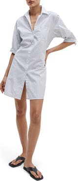 rag & bone Lucia Stripe Mini Shirtdress