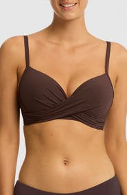 Sea Level Cross Front D- & DD-Cup Molded Underwire Bikini Top