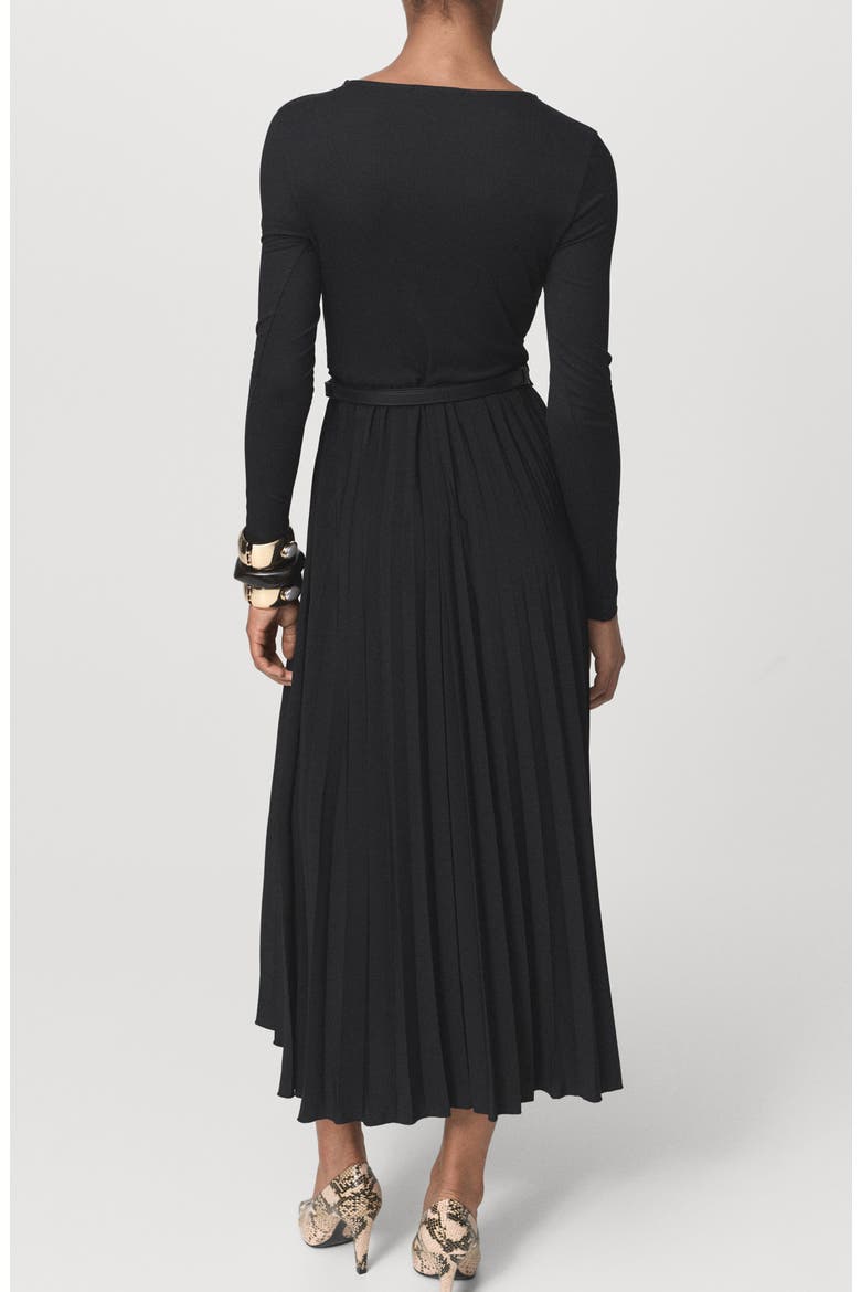 box pleat jumpsuit dress zara Pleated dress with bow belt - Women