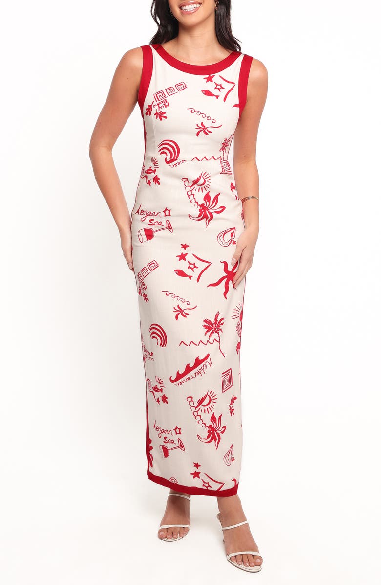 Petal & Pup Fiori Print Sleeveless Maxi Dress, Main, color, 