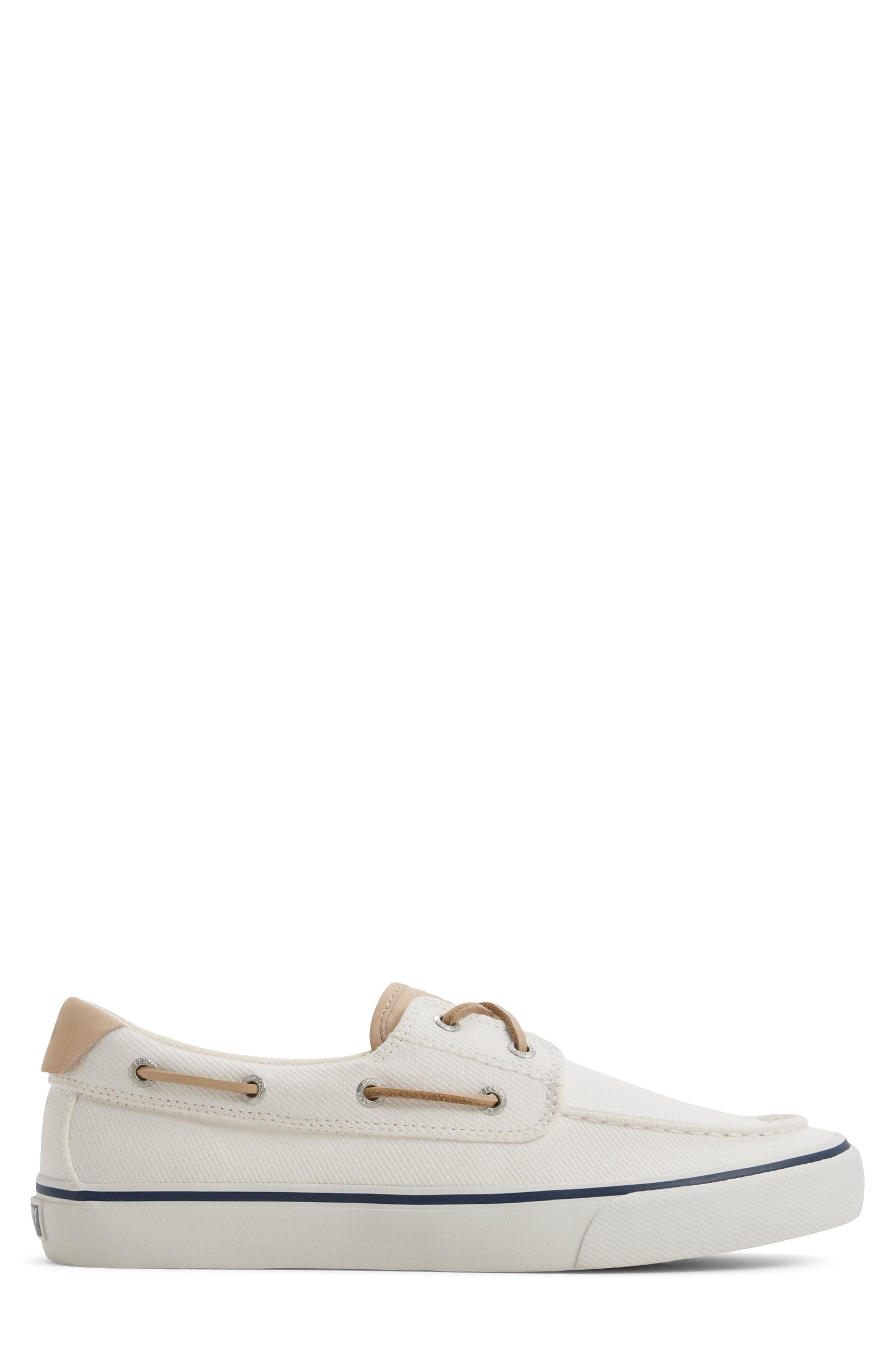 Helm 2-Eye Boat Shoe, Alternate, color, WHITE