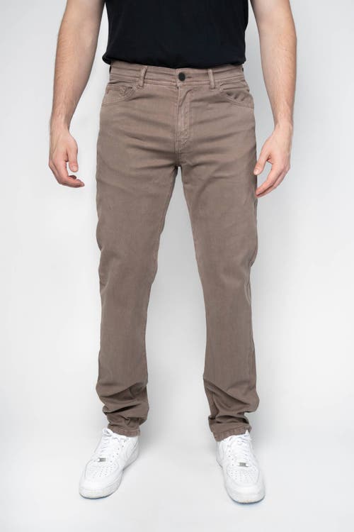 Shop Jack Of Spades Jack Fit Five Pocket Pants In Brushed Mauve