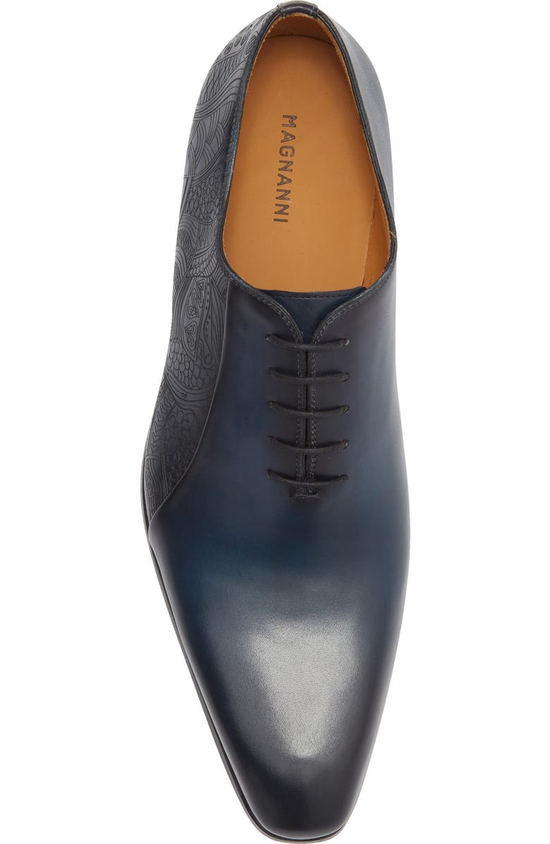 Magnanni Novian Debossed Oxford, Alternate, color, Navy