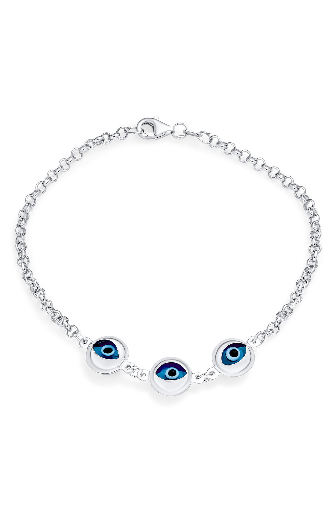 BLING JEWELRY Evil Eye Glass Bead Bracelet