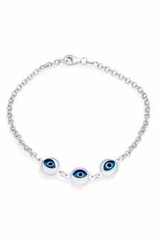 BLING JEWELRY Evil Eye Glass Bead Bracelet
