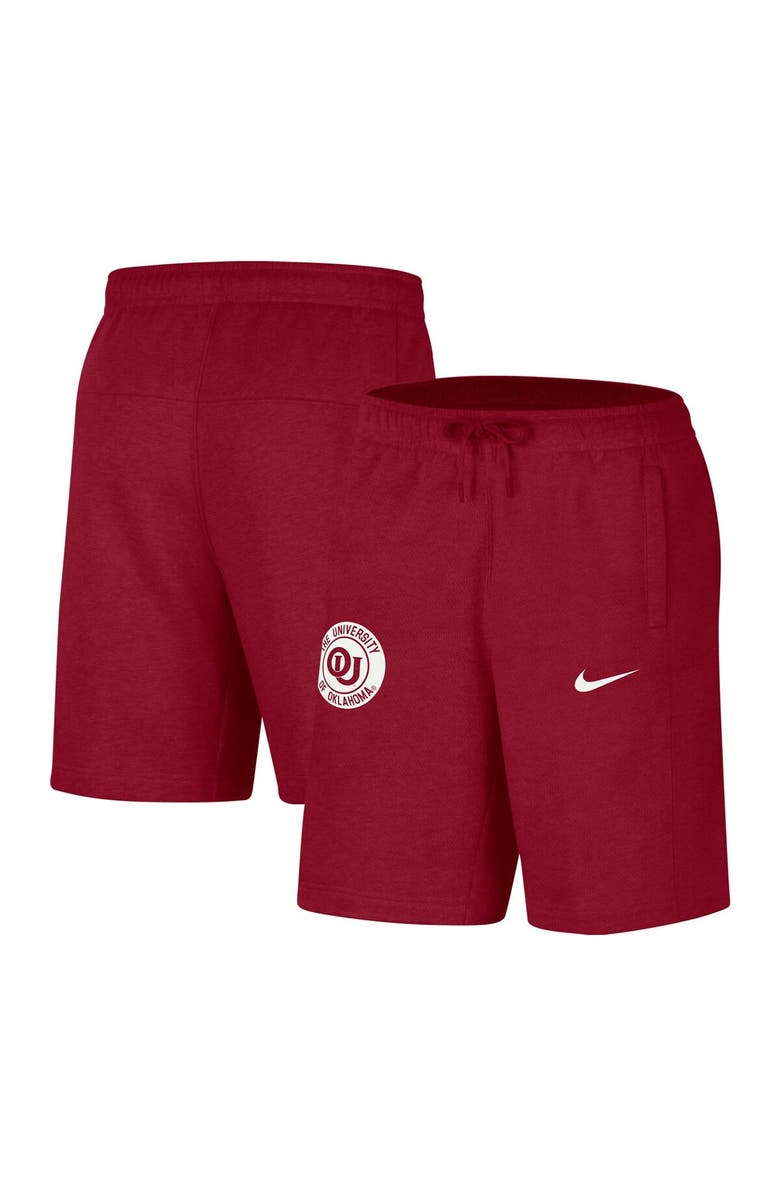 Nike Men's Nike Crimson Oklahoma Sooners Logo Shorts, Main, color, Crimson