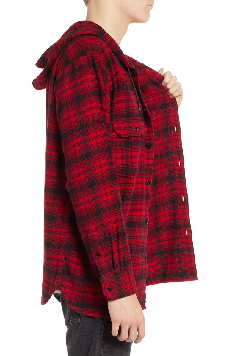 Levi's<sup>®</sup> x Justin Timberlake Hooded Flannel Worker Shirt, Alternate, color, 