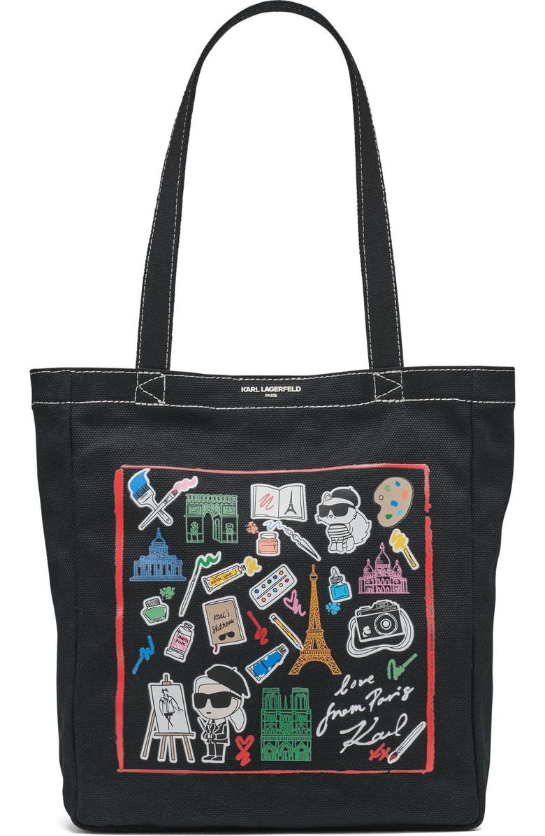 KARL LAGERFELD PARIS Cannes Tote, Main, color,