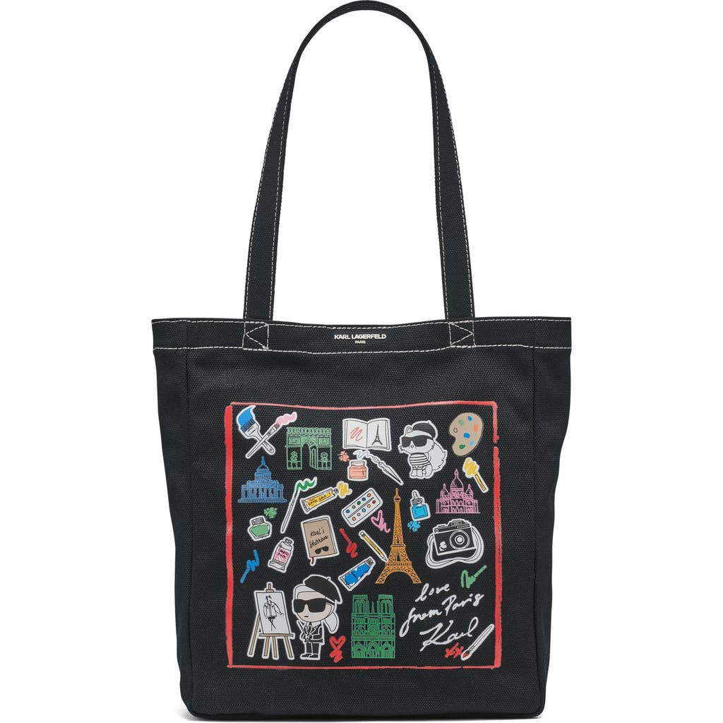 Karl Lagerfeld Paris Cannes Tote In Black Combo 2