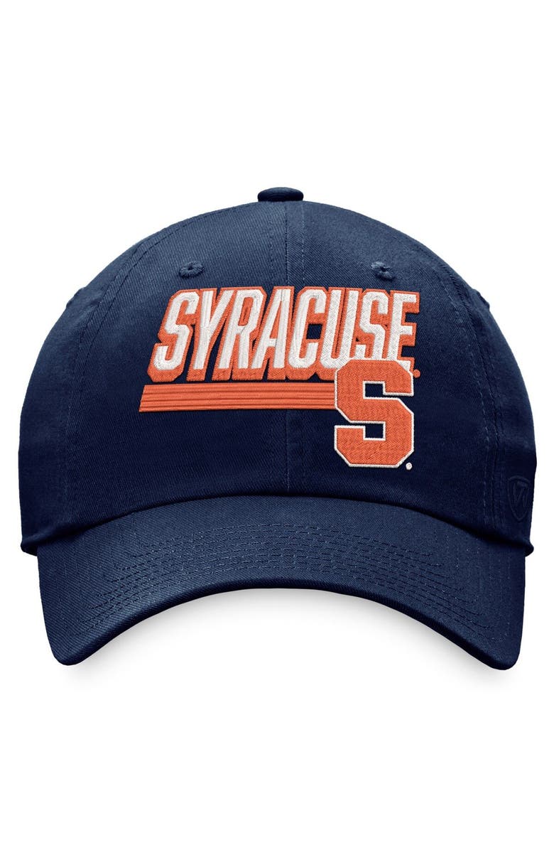 TOP OF THE WORLD Men's Top of the World Navy Syracuse Orange Slice Adjustable Hat, Alternate, color, Navy