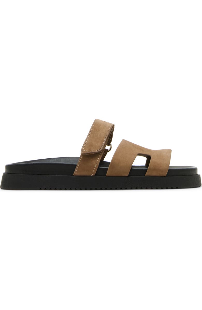 Steve Madden Mayven Flatform Slide Sandal, Alternate, color, Tan Nubuck