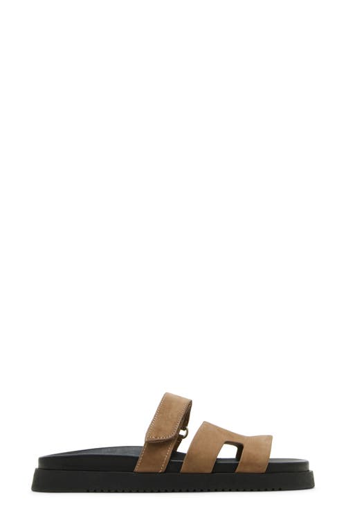 Steve Madden Mayven Flatform Slide Sandal In Brown