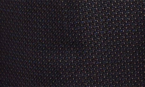 Emporio Armani Brown Textured Stretch Wool Sport Coat In Black