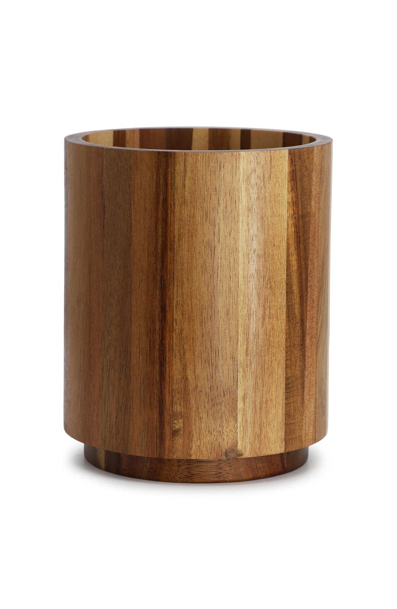 Megachef Acacia Wood 360 Rotating Utensil Holder, Alternate, color, Acacia