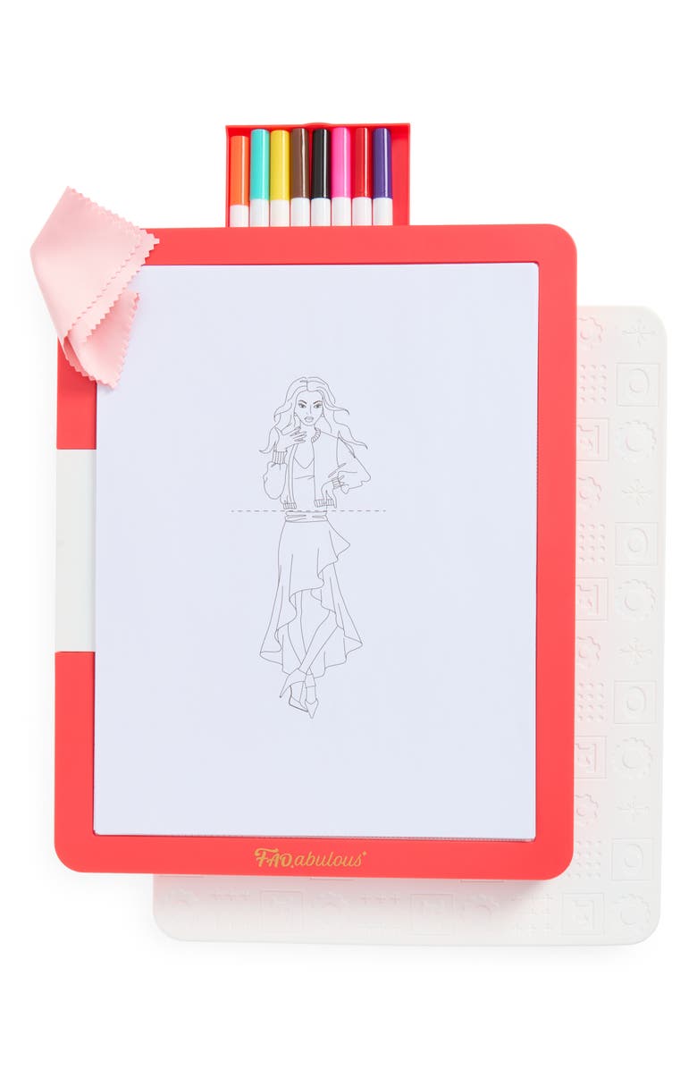 FAO Schwarz Fashion Designer LED Toy Set, Main, color, Red