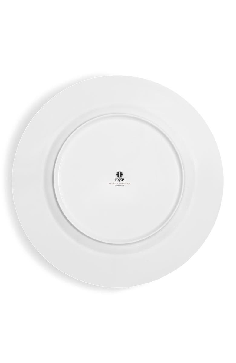 Togas Fiore Plate, Alternate, color, White