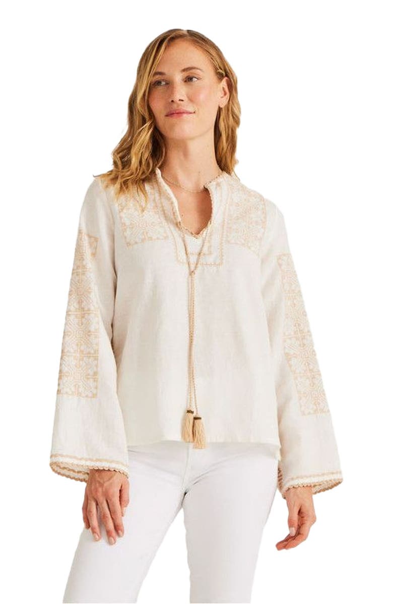 Calypso St. Barth Cassandra Top, Main, color, White