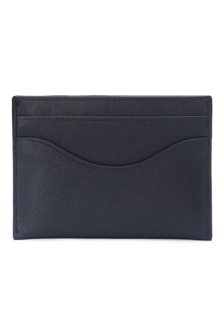 Nappa Card Holder, Main, color, BLACK