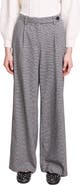 maje Piotto Pleat Wide Leg Pants