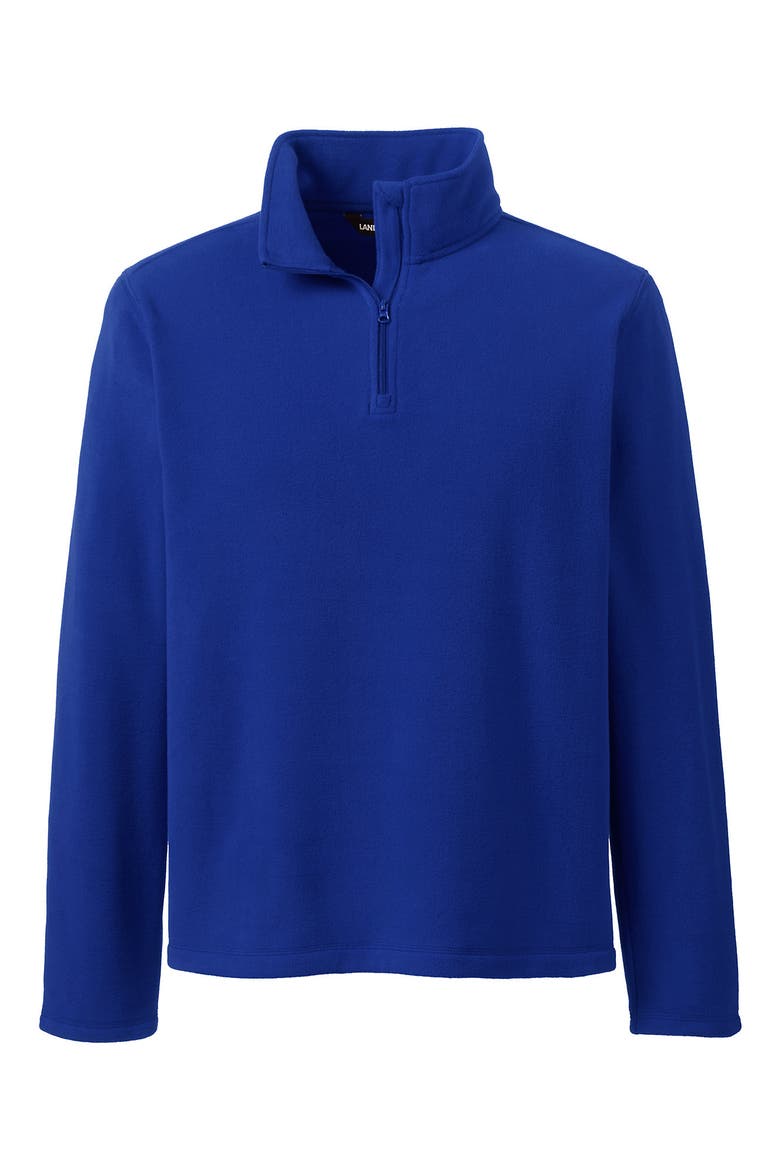 School Uniform Young  Lightweight Fleece Quarter Zip Pullover, Alternate, color, Cobalt