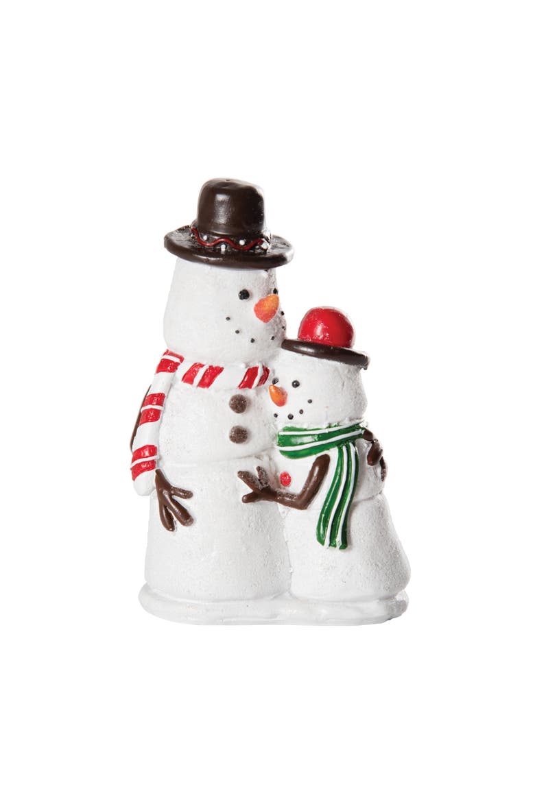 Snowman & Snowson Figurine, Main, color, White