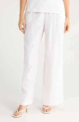 WAYF Linen Blend Pull-On Pants