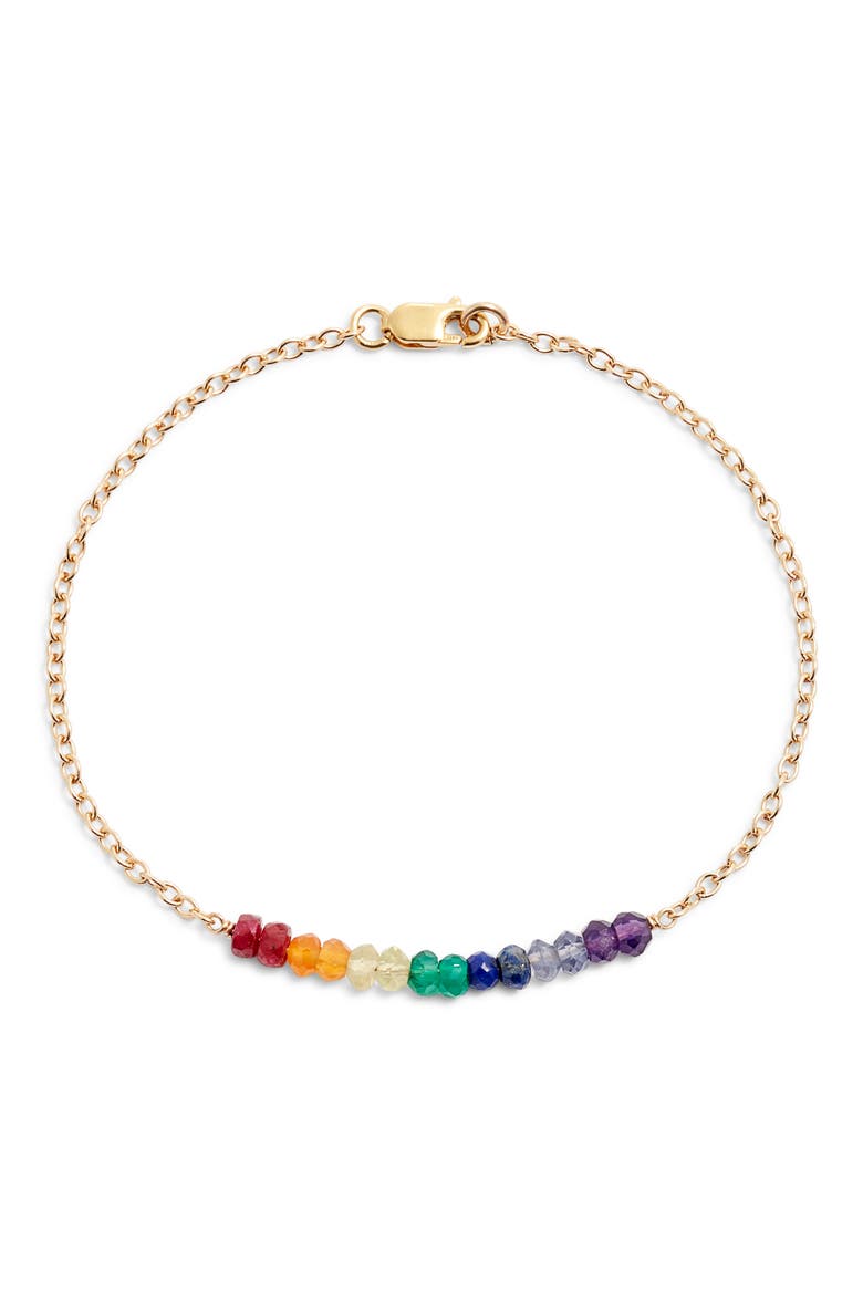 Joy Quartz Bead Bracelet, Main, color, GOLD FILL