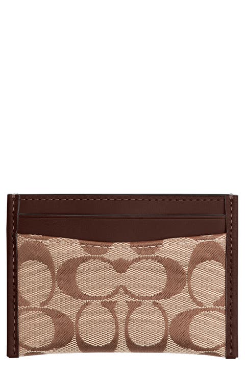 Essential Signature Jacquard Card Case