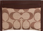 COACH Essential Signature Jacquard Card Case