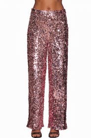 Alexia Admor Illy Wide Leg Sequin Pants