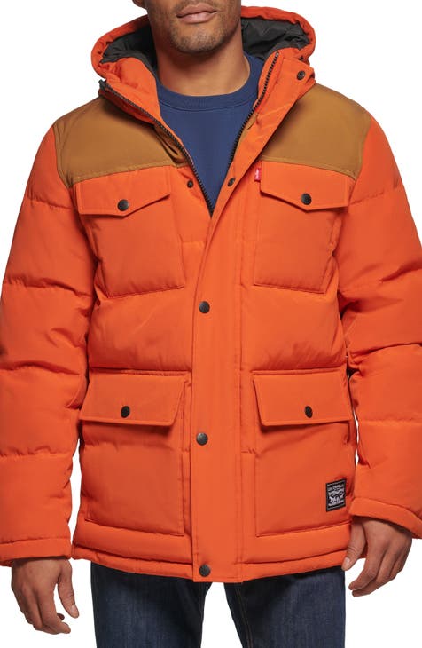 Orange parkas best sale