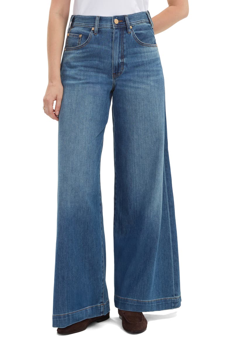 High Rise Wide Leg Jeans, Main, color, AUTUMN FADE